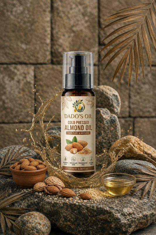 🌰 Premium Cold Pressed Almond Oil – 100% Pure & Natural